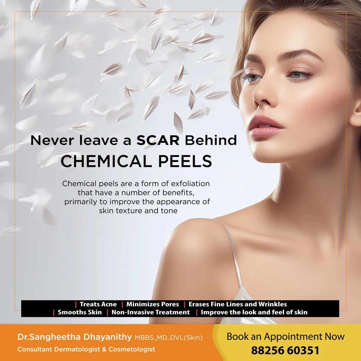 Chemical peel treatment social media creative