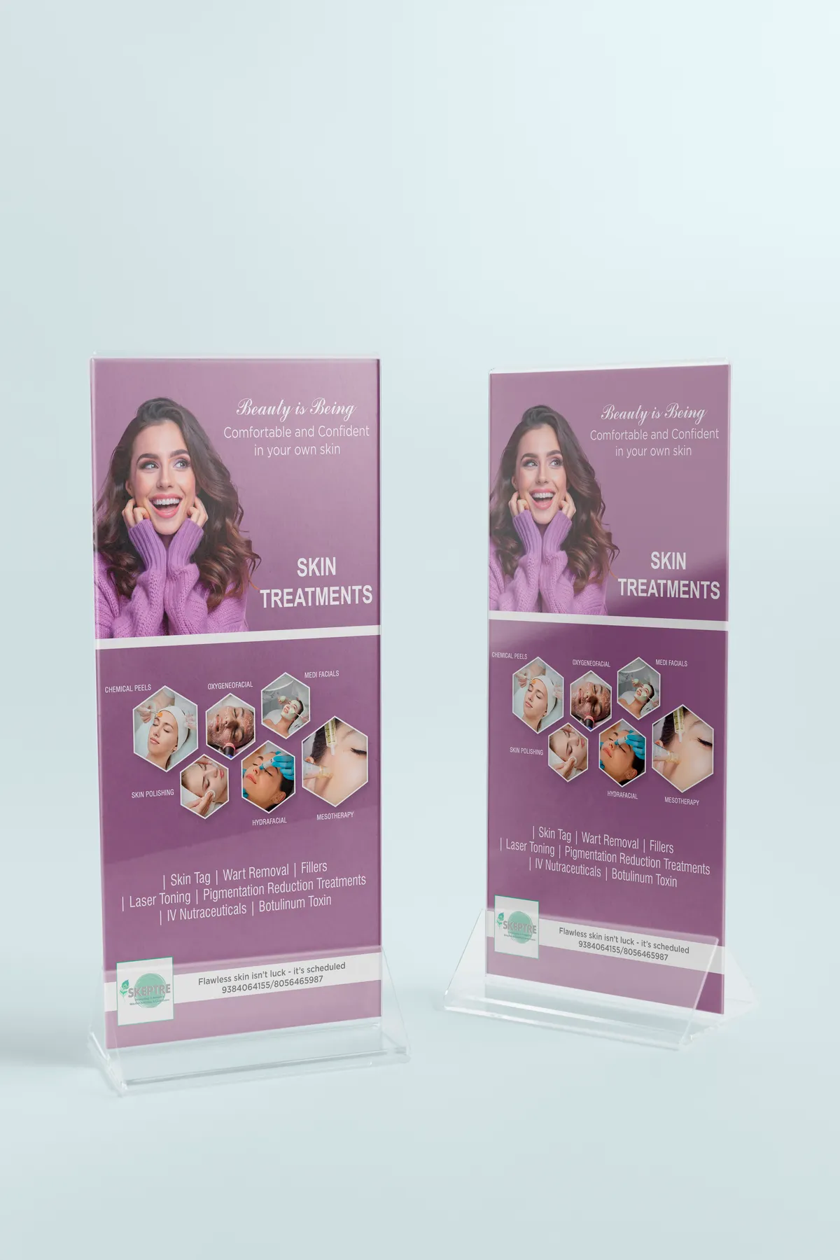 All treatments clinic standee design